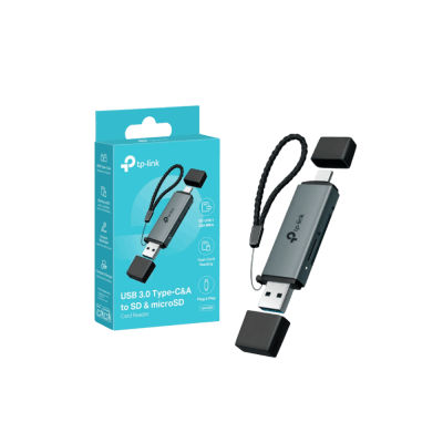 LECTOR DE TARJETAS TP-LINK USB TYPE-C&A SD MICROSD 3.0 5 GBPS (UA430D)