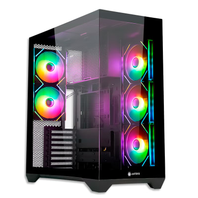 CASE ANTRYX FX 970 PRO BLACK, 2 VIDRIO TEMPLADO,  ARGB FAN 140MM X5 (AC-FX970KP) (NT21)