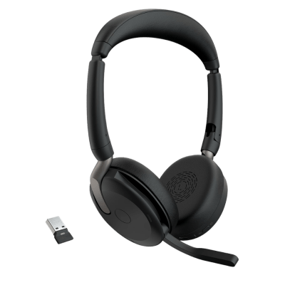 AURICULAR JABRA 65 FLEX, USB-A, UC STEREO, WIRELESS CHARGING (26699-989-989) (NT3)