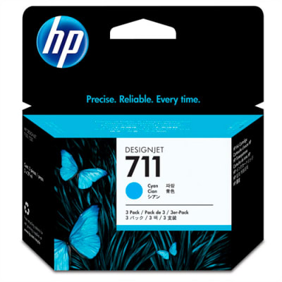 TINTA HP 711 CYAN 3 PACK 29ML (CZ134A) (NT18)