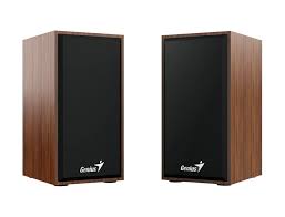 PARLANTE GENIUS STEREO SPEAKERS NEGRO / MARRON  (SP-HF180)