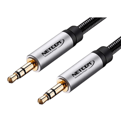 CABLE DE AUDIO NETCOM PLUG A PLUG 3.5MM TRS DE 3 METROS (PE-RS0303) (NT24)