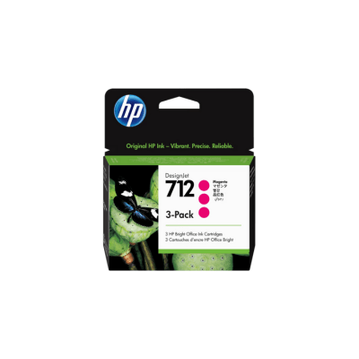 CARTUCHO DE TINTA HP 3ED78A 712 DESIGNJET 3 PACK 29ML MAGENTA (3ED78A) (NT3)