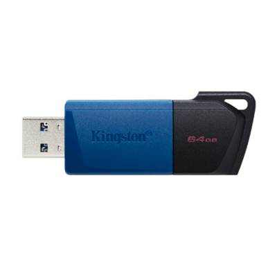 MEMORIA USB KINGSTON EXODIA 64 GB, USB 3.2 GEN 1, AZUL (DTXM/64GB) (NT4)