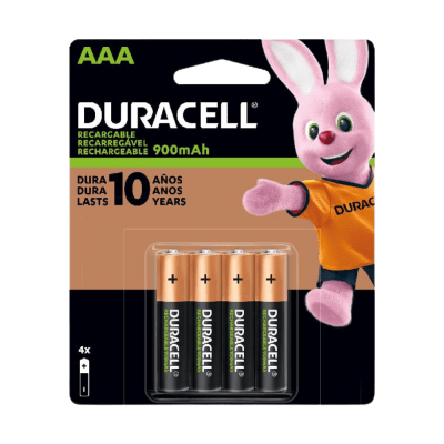PILAS DURACELL RECARGABLE BLISTER AAA X 4 UNIDADES