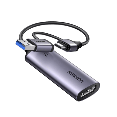 CAPTURADOR DE VIDEO UGREEN CM629 HDMI A USB-A/USB-C , 2K, 30HZ (15389)1