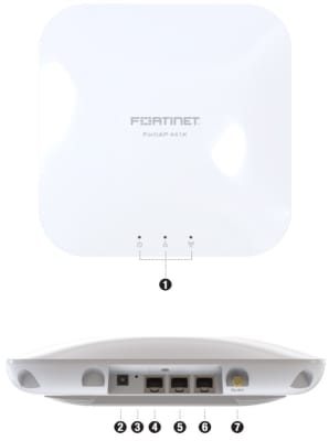 FORTIAP-441K INDOOR WIRELESS AP - 4 RADIOS (WI-FI-7 TRI BAND 2.4/5/6GHZ (FAP-441K-N) (NT9)
