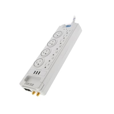 REGLETA SUPRESORA DE PICOS 110/240V 1800J (FSP-1011USBW) (NT6)