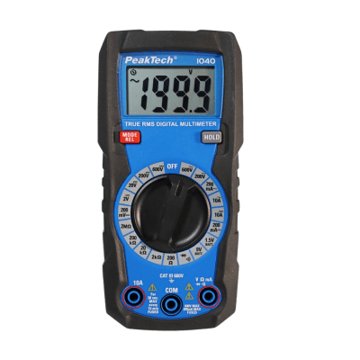 MULTIMETRO DIGITAL P1040 PEAKTECH PORTATIL 2000 COUNTS 600V AC/DC - 10A AC/DC (P1040)