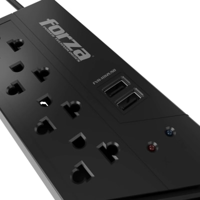 ESTABILIZADOR FORZA CA 220 V 1000VA/500W (FVR-1012-USB)1