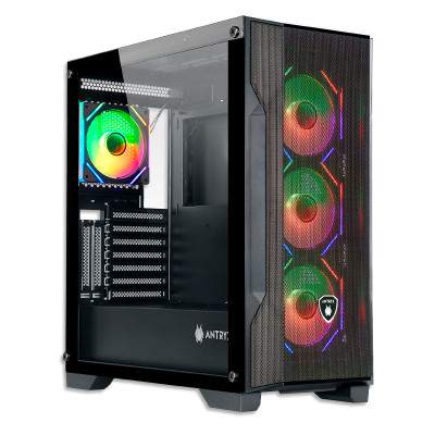 CASE ANTRYX FX 710U BLACK, INFINITY ARGB FAN X4, USB TIPO-C (AC-FX710UK) (NT21)