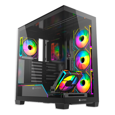 CASE ANTRYX FX 850 PRO BLACK, INFINITY ARGB FAN X5, USB TIPO-C (AC-FX850KP) (NT21)1