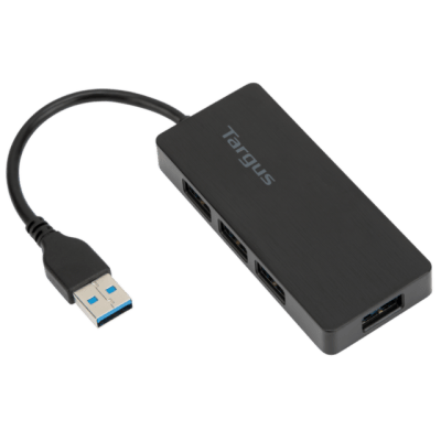 HUB USB TARGUS 4 PORT USB-A 3.0 NEGRO (ACH124US)