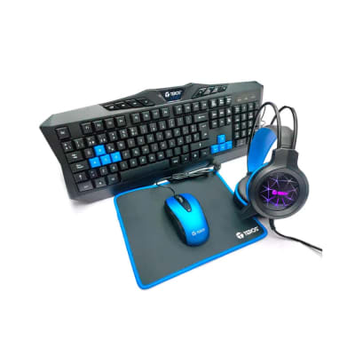 BUNDLE TEROS TECLADO MULTIMEDIA, MOUSE, HEADSET, MOUSE PAD (TE-4050B)