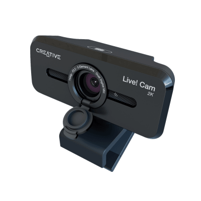 CAMARA CREATIVE LIVE! CAM SYNC V3 2K QHD1440P ZOOMX4 DUAL MIC USB C/TAPA BLACK (73VF090000000) (NT8)