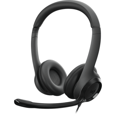 AURICULARES CON MICROFONO LOGITECH USB H390 PACK 10 UNIDADES BULK (981-000912) (NT8)