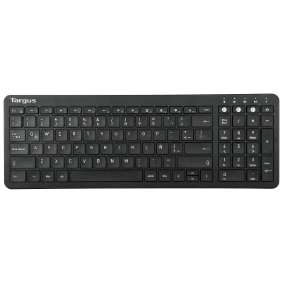 TECLADO TARGUS KB863 MEDIANO ANTIMICROBIAL MULTIDISPOSITIVO BLUETOOTH SP NEGRO (AKB863ES) (NT8)1