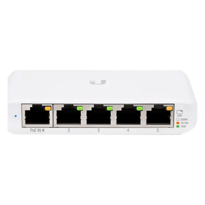 SWITCH UBIQUITI FLEX MINI UNIFI DE 5 PUERTOS 10/100/1000 MBPS (USW-FLEX-MINI) (NT3)