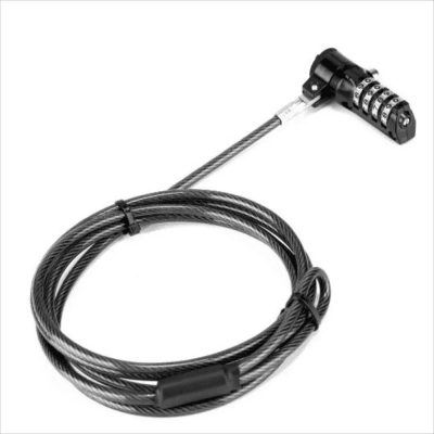 CABLE DE SEGURIDAD TARGUS DEFCON T-LOCK CLAVE 4 DIGITOS BOLSA (ASP61LA) (NT8)1