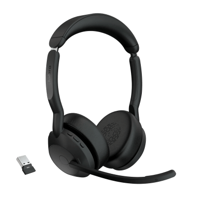 AURICULAR JABRA EVOLVE2 55 - LINK390A, UC, STEREO NEGRO (25599-989-999) (NT3)