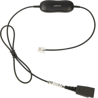 CABLE PARA AURICULARES JABRA GN1216 AVAYA CORD - QD MACHO A RJ9 MACHO 80CM (88001-03) (NT3)1