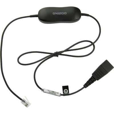 CABLE PARA AURICULARES JABRA GN1200 SMART CORD - QD MACHO A RJ9 MACHO 80CM (88001-99) (NT3)