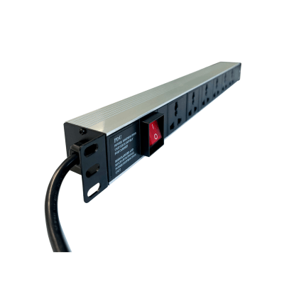 MULTITOMA ELECTRICA HORIZONTAL  TUNDRA 110V-15A/220V-8A 6 TOMAS (PDU-1906-110V) (NT1)