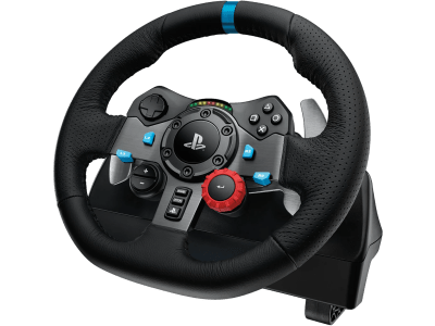 TIMON CON PEDAL LOGITECH G29 RACING WHEEL PS5/PS4/PS3/PC USB NEGRO (941-000111) (NT8)1