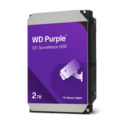 DISCO DURO WESTERN DIGITAL PURPLE 2TB, SATA 6.0 GB/S, 64MB CACHE, 5400 RPM, 3.5