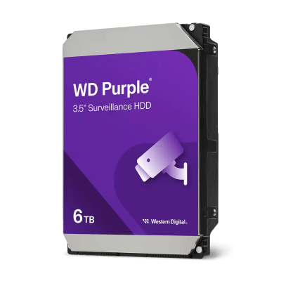 DISCO DURO WESTERN DIGITAL PURPLE 6TB, SATA 6.0 GB/S, 256MB CACHE, 5400 RPM, 3.5