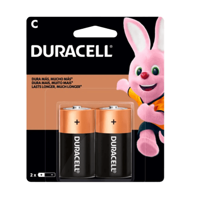 PILAS DURACELL TIPO C BLISTER X 2 UNIDADES
