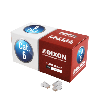 CONECTOR DE RED RJ45 DIXON CAT 6 x 100 UND (PB88502X-CN) (NT50)