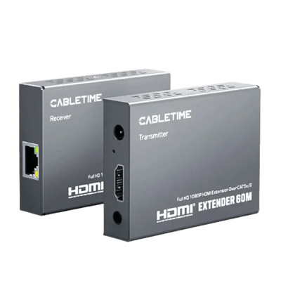 EXTENSOR HDMI A RJ-45 CABLETIME CAT 5E/6, 1080P 60HZ (CP40G)