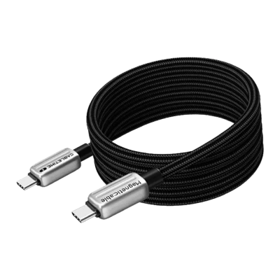 CABLE USB-C CABLETIME MAGNÉTICO 240W DE 2M , NEGRO (CU08L)