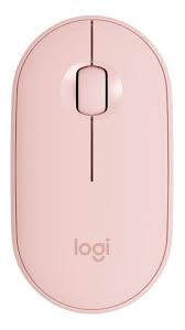 MOUSE LOGITECH PEBBLE M350 INALÁMBRICO ROSADO (910-005769)2