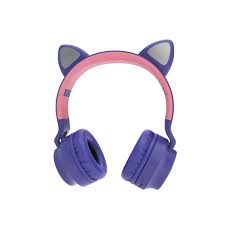 AURICULAR XTECH ESTEREO C/MICROFONO OREJA GATO LED (XTH-650) HERA2