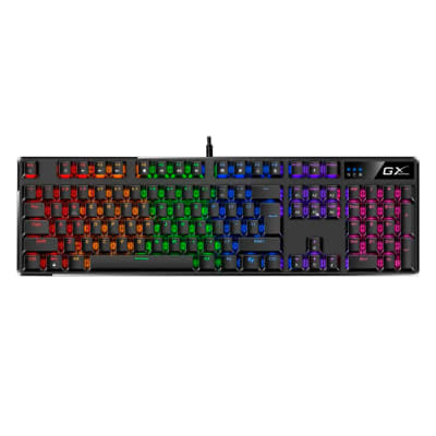 TECLADO GENIUS GX SCORPION K12 GAMING RGB LED MECHANICAL USB AI BROWN SWITCH NEGRO (31310057401) (NT8)