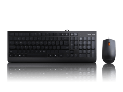 KIT TECLADO Y MOUSE LENOVO 300 NEGRO CABLEADO CON TECLA COPILOT (GX30M39630)1