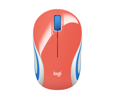 MOUSE LOGITECH M187 MINI INALAMBRICO CORAL (910-005362)