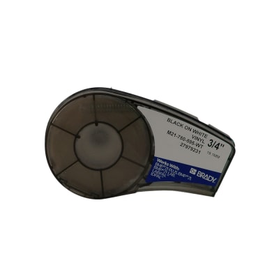CARTUCHO DE ETIQUETA ADHESIVA PARA BMP21-PLUS 19MMx6.4MTS BLANCO (M21-750-595-WT)