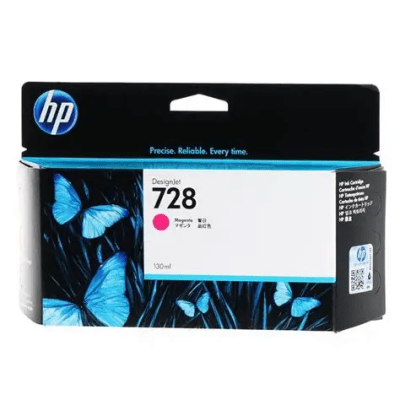 CARTUCHO DE TINTA HP 728 MAGENTA DESIGNJET DE 130 ML (F9J66A) (NT18)1