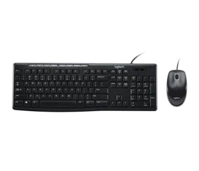 KIT TECLADO + MOUSE LOGITECH MK200 MEDIA CORDED (920-002716)1
