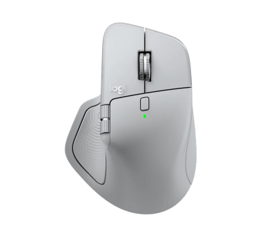 MOUSE LOGITECH MX MASTER 4 WIRELESS CON USB-C / BLUETOOTH, GRIS PALIDO (910-007566) (NT8)