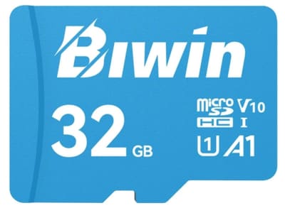 MEMORIA MICROSDXC BIWIN 32GB MS100 100MB/S C10 (BMMS100032G-RGX)1
