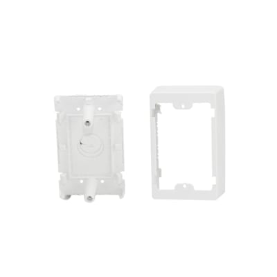 CAJA DE MONTAJE UNIVERSAL PARA DATOS QUEST 2X4 ALTURA 43MM COLOR BLANCO (OB-6048) (NT1)1