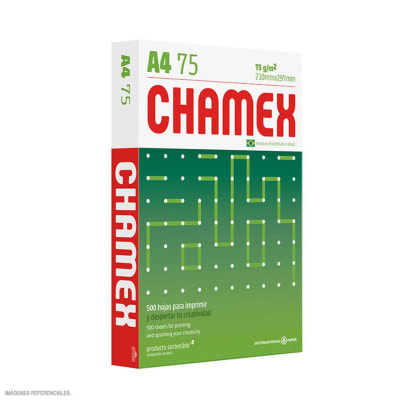 PAPEL FOTOCOPIA CHAMEX A4 75 G PAQUETE X 500 HOJAS (PQTX500) (NT17)