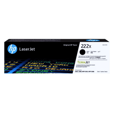 TONER LASER JET HP 222X COLOR NEGRO (W2220X)(NT18)