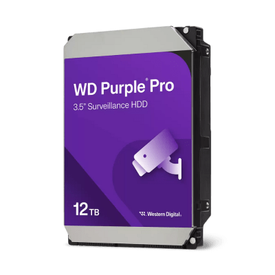 DISCO DURO WD PURPLE PRO PARA VIDEOVIGILANCIA 12TB, 512MB, 7200RPM (WD122PURP) (NT16)