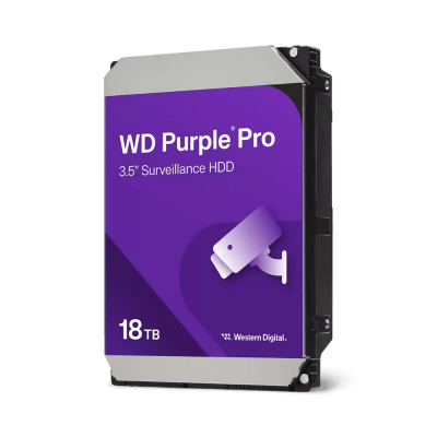 DISCO DURO WD PURPLE PARA VIDEOVIGILANCIA 18TB, 512MB, 7200RPM (WD181PURP) (NT4)