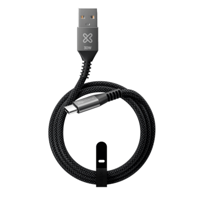 CABLE KLIPXTREME USB-A A USB-C, TRENZADO, 30W, 3.3FT, 1M (KAC-050-3FT)